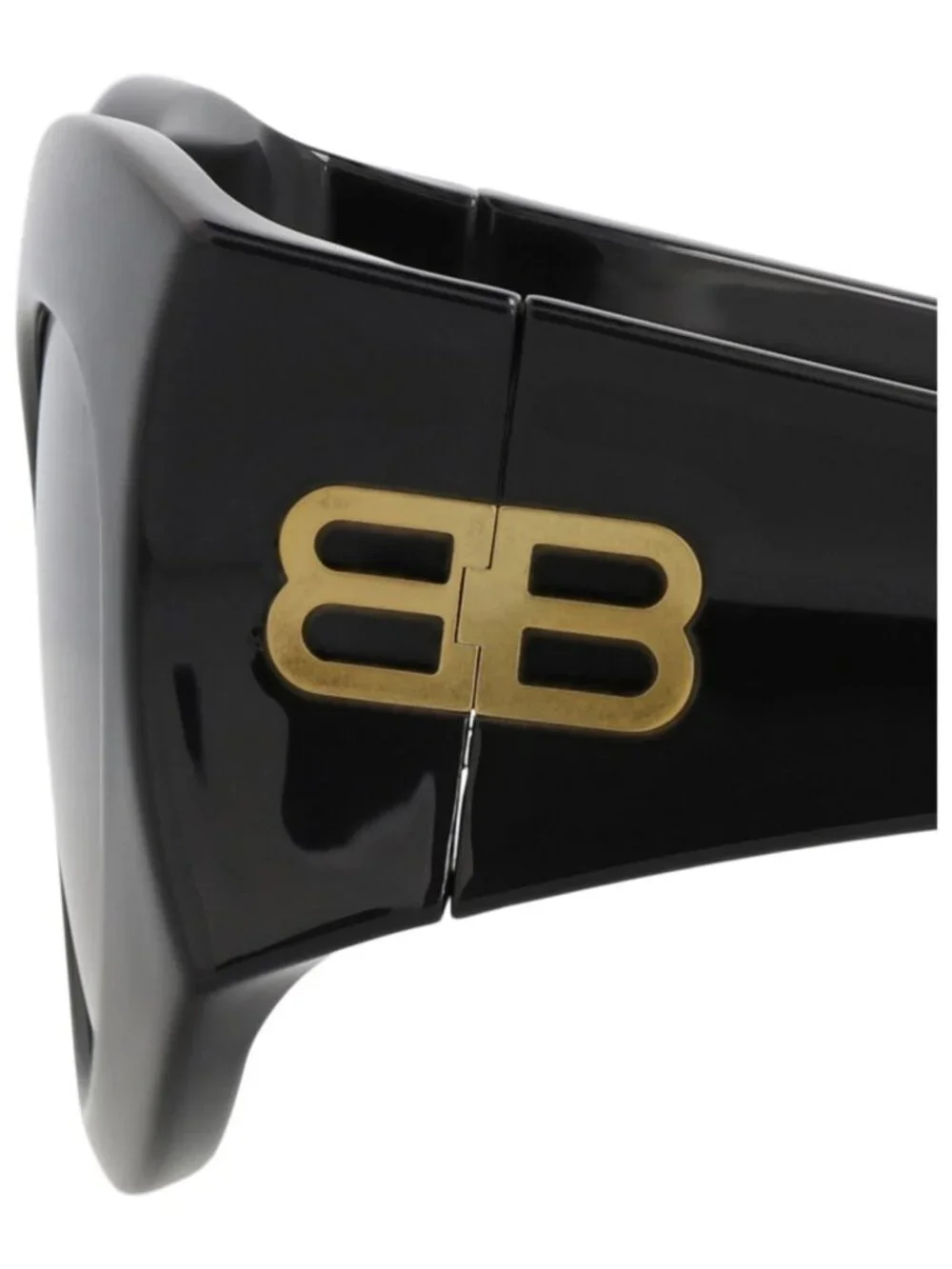 New Balenciaga Women's Sunglasses Cat Eye Bio Injection Frame Black Black Grey